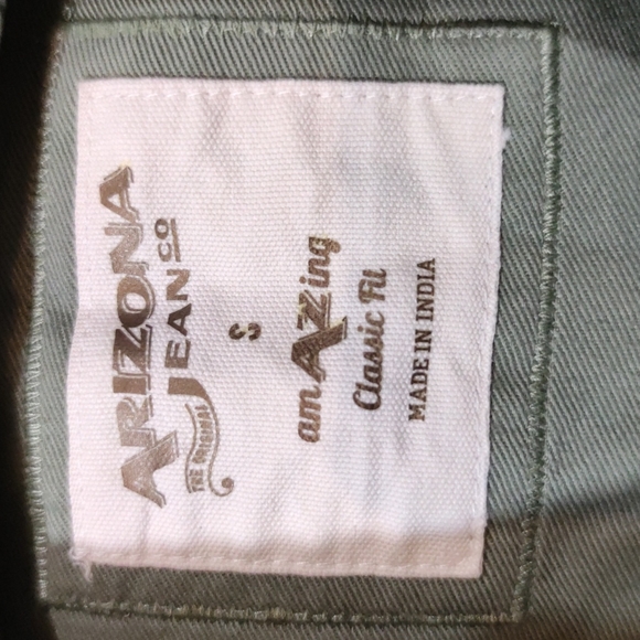 Utility cotton button down shirt Jacket Arizona patchwork forest ranger outdoor - Picture 5 of 9